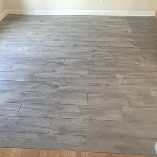 Tile installation from Flooring Source in the Auburn, MA area
