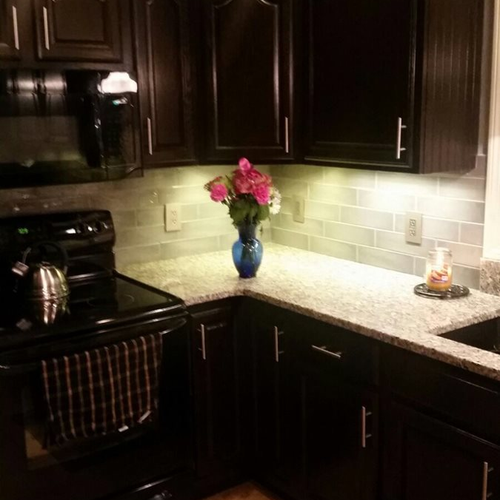 Tile installation from Flooring Source in the Auburn, MA area
