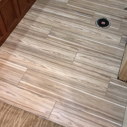 Tile installation from Flooring Source in the Auburn, MA area