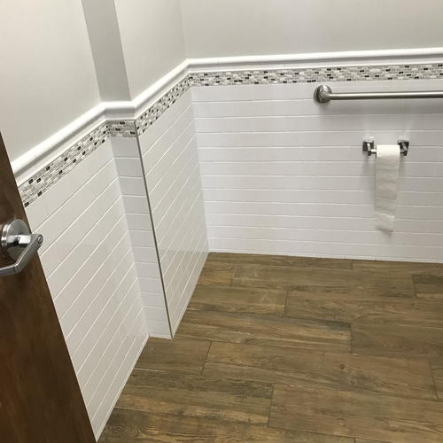Tile installation from Flooring Source in the Auburn, MA area